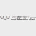 SunCatcher Raised Decal Sticker V322 SS Silver by SunCatcher