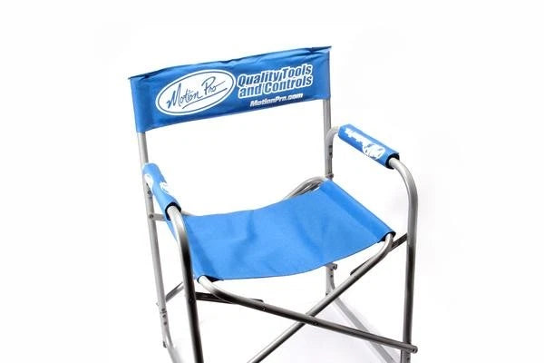 Motion Pro Director White/blue Chair