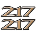 Seaswirl Boat Decals 8624-0431-DECALLR-20 Gold Black White (Pair) by Seaswirl
