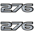 Boat Decals Rinker 276 Model Gray Black Stickers by Rinker