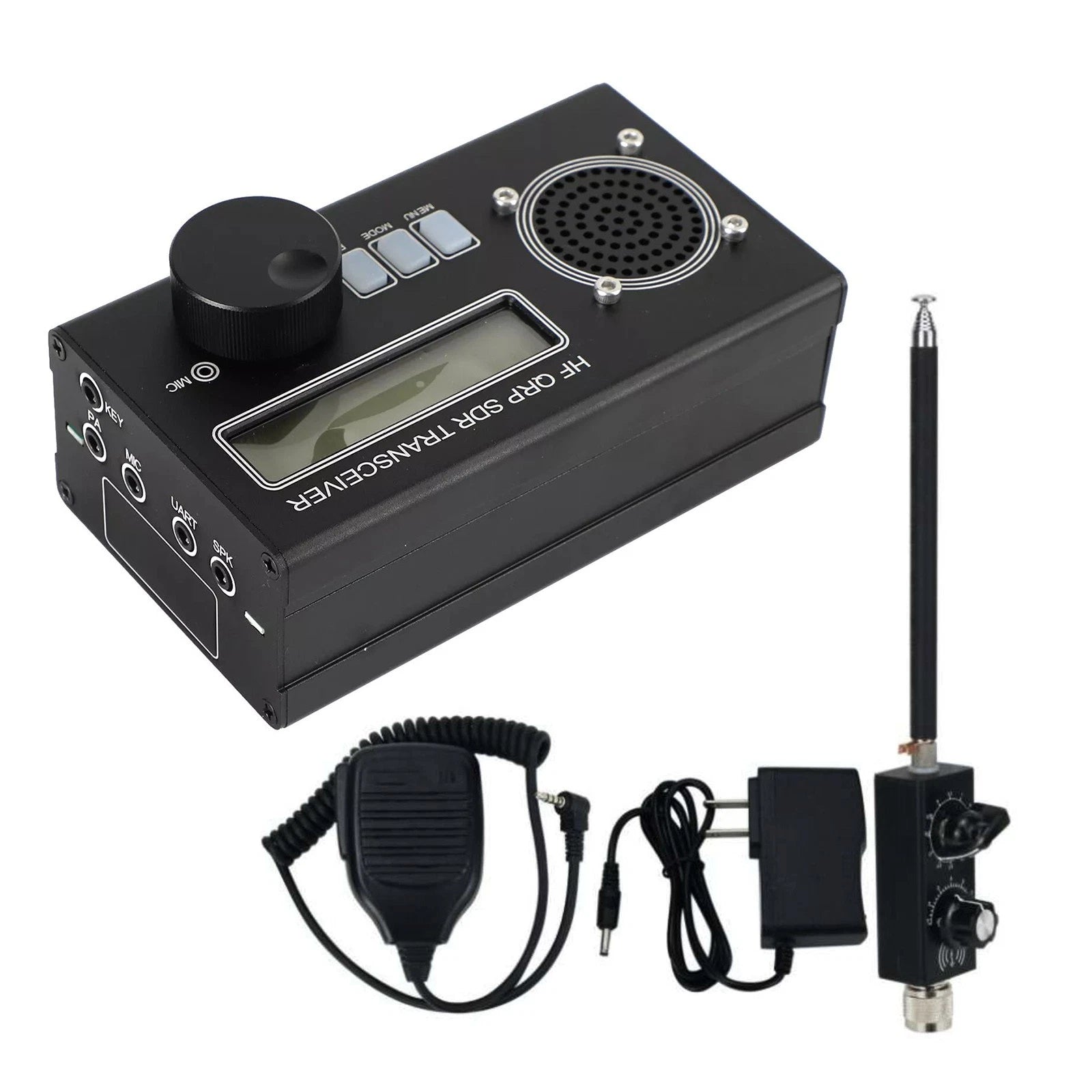 Black 8-band Mini Usdr Usdx Hf Qrp Sdr Transceiver Ssb/cw Ptt