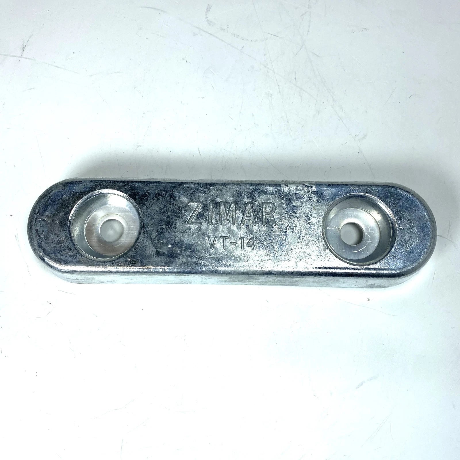 Zimar Vt-14, Zinc Bolt On Drilled Plate Anode Bar 9''