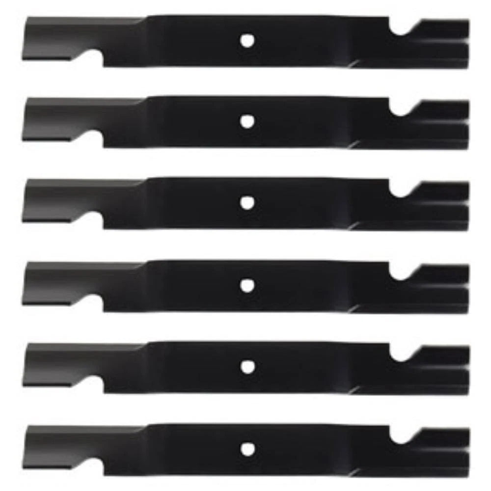 (6) Notched Mower Blade Fits 61" Cut Mowers Fits Bobcat Fits John