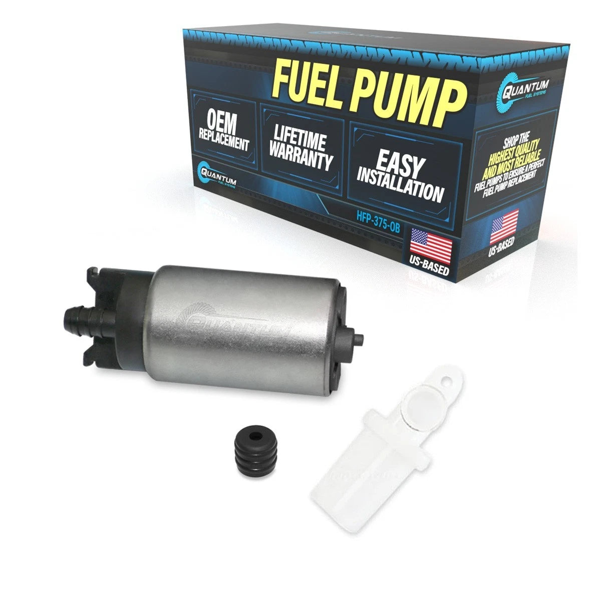 Qfs Oem Replacement Fuel Pump + Filter For Yamaha Outboard