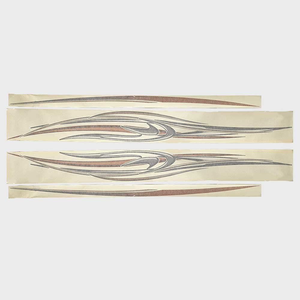 Lund Boat Graphic Decals Set of 4 Bronze Silver White Black by Lund