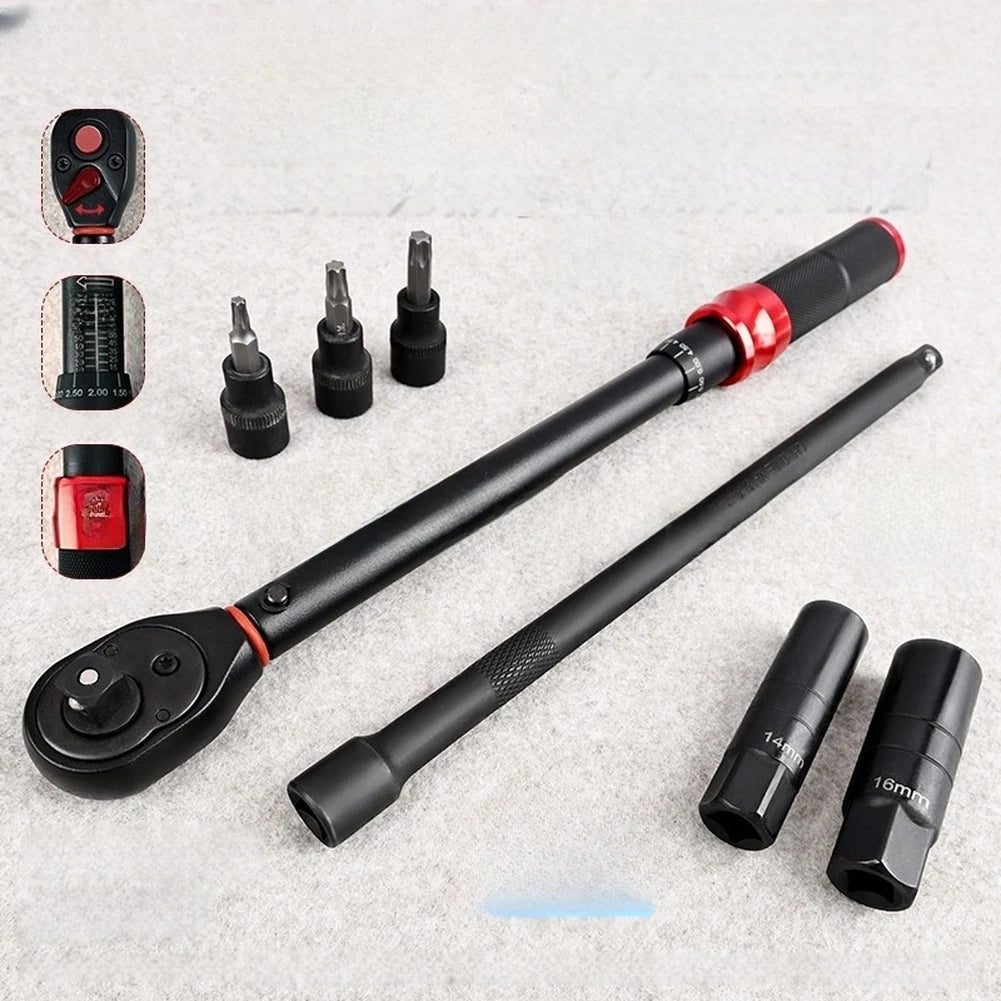 7 Pc Torque Wrench Set With 72 Tooth Ratchet And Ignition Sockets For