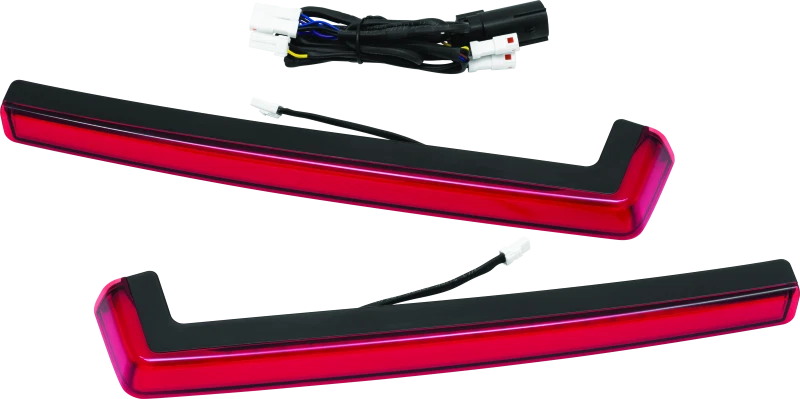 Kuryakyn Tracer Tour Pak Side Lights Red Lens Fits Harley Davidson