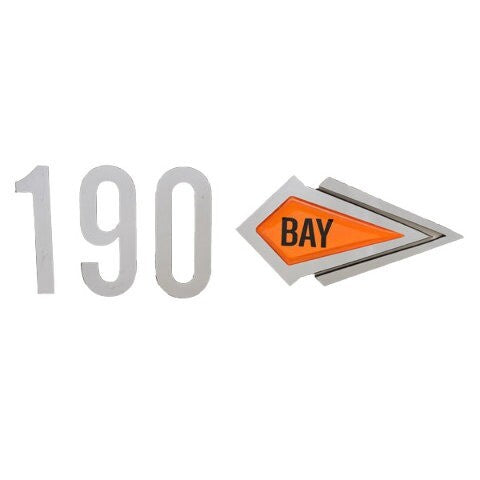 Triumph Boat Number Decal 190 Bay 6 x 1 7/8 Inch by Triumph