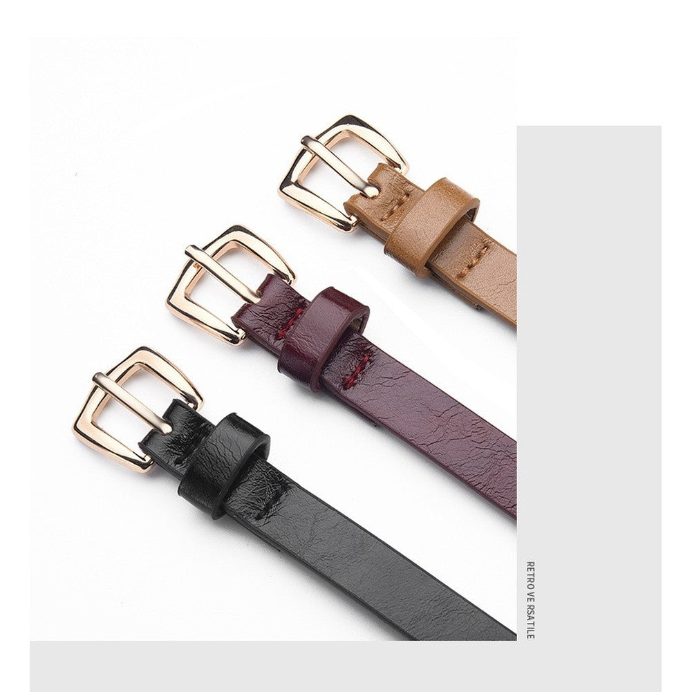Fashion PU Leather Belt Minimalist Style