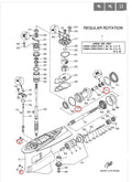 Yamaha Outboard Lower Unit Oil Seal O-ring for F300/F350