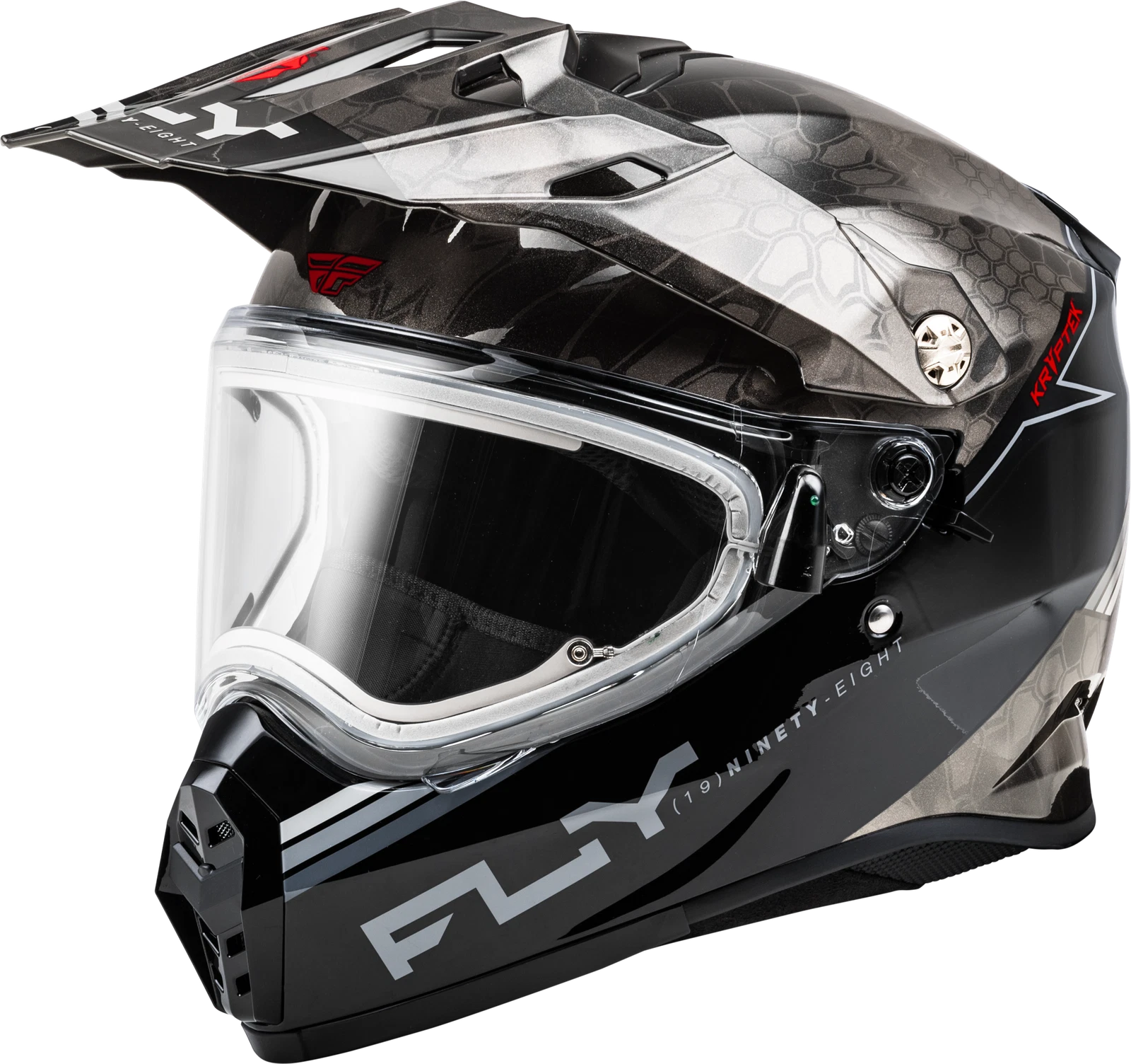 Fly Racing Trekker Cw Conceal Helmet Medium Black/grey/whi<wbr/>te