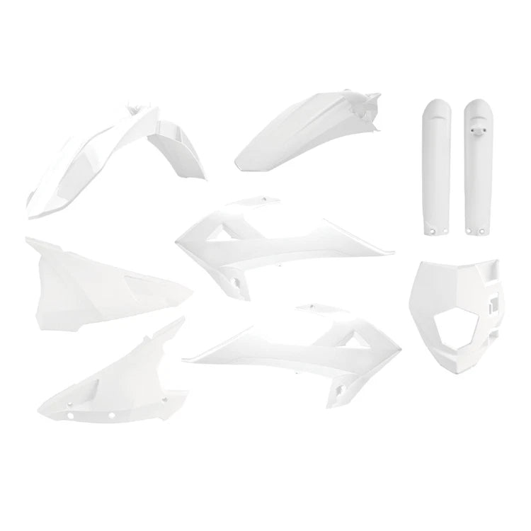 Polisport Plastic Kit + Fork Guards Rieju Mr200-300 2021-2025, White