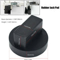 Medium Jack Pad 68mm X 42mm Approx Rubber Accessories Black High