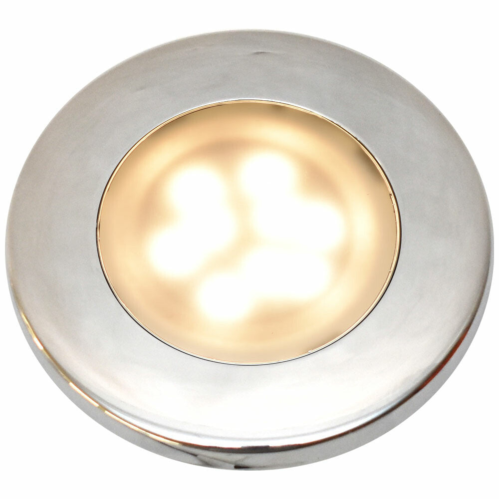 ITC Marine Boat Overhead Cabin Light Round White Chrome by ITC