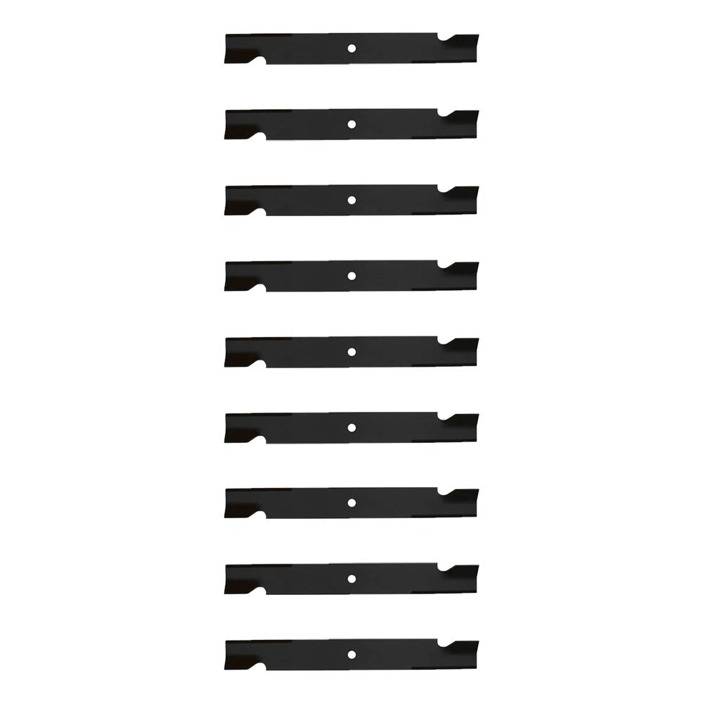 Qty 9: Notched High Lift Mower Blade Fits Bad Boy Replaces 038-2007-00