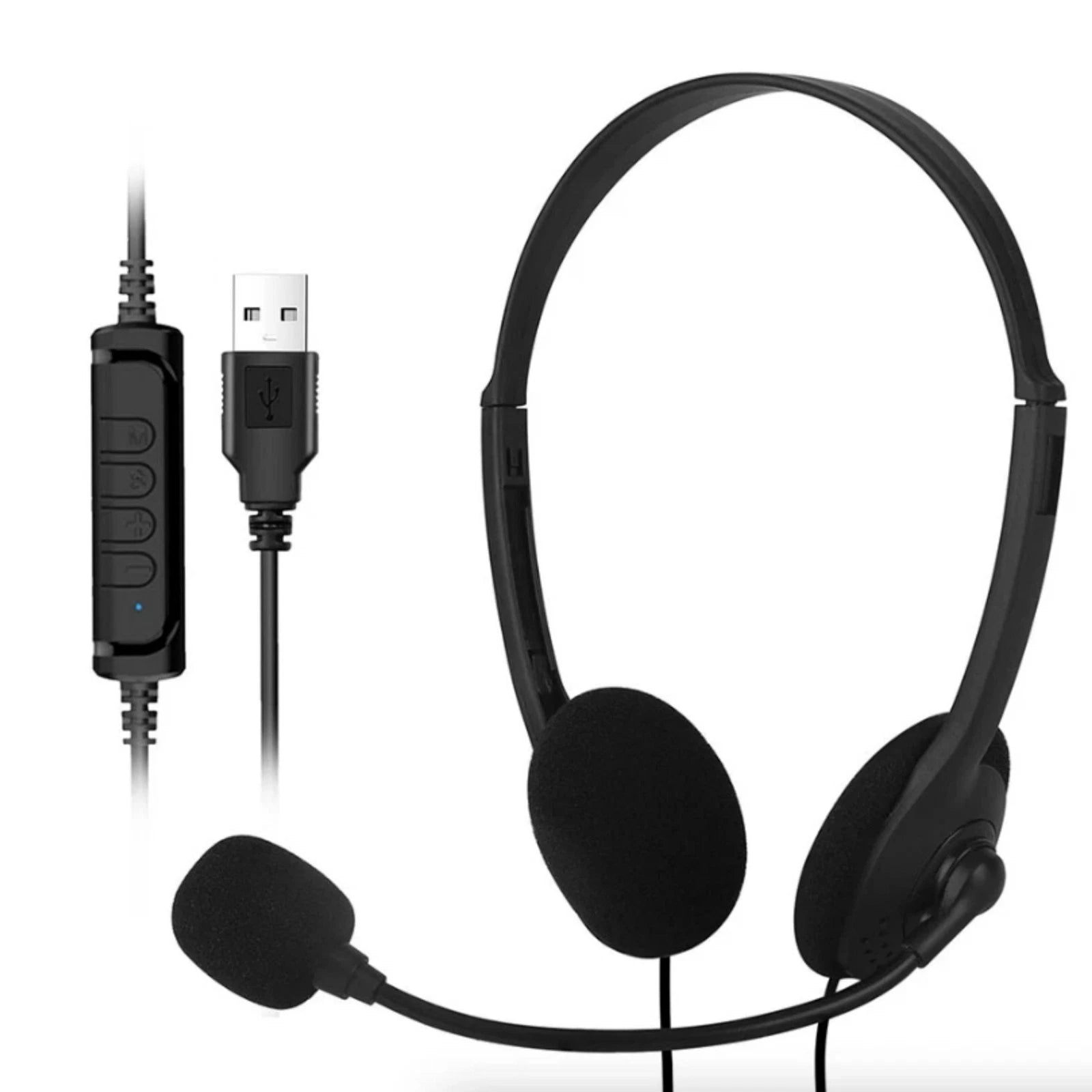 Over Ear Usb Headphone With Unibody Construction For Office