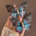 Muslin Butterfly Barrette Hair Styling Accessory