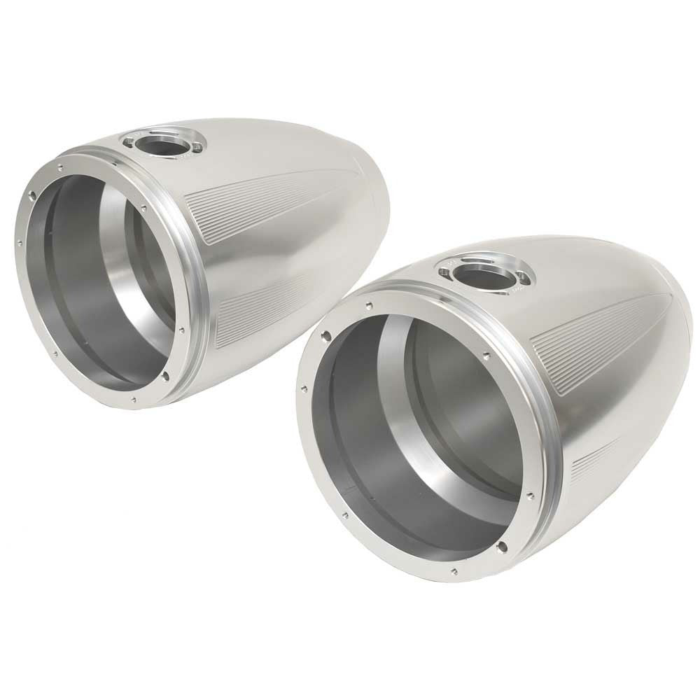 MasterCraft Boat Speaker Cans 7.7 Inch ZFT4 Silver Pair by MasterCraft