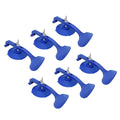 6pcs Glass Panel Surround Mounting Holder Abs Rubber With Suction Cup