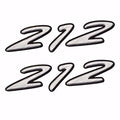 Rinker Boat Decals 212 Gray White Vinyl by Rinker