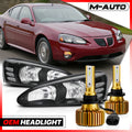 Smoke Headlight & Bumper with 6500K LED for 99-06 Silverado