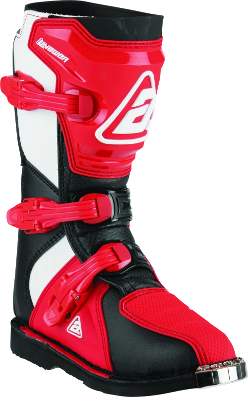 Answer Ar1 Boot Black/red Youth Size - 6