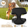 Reflective Black Dog Harness Vest