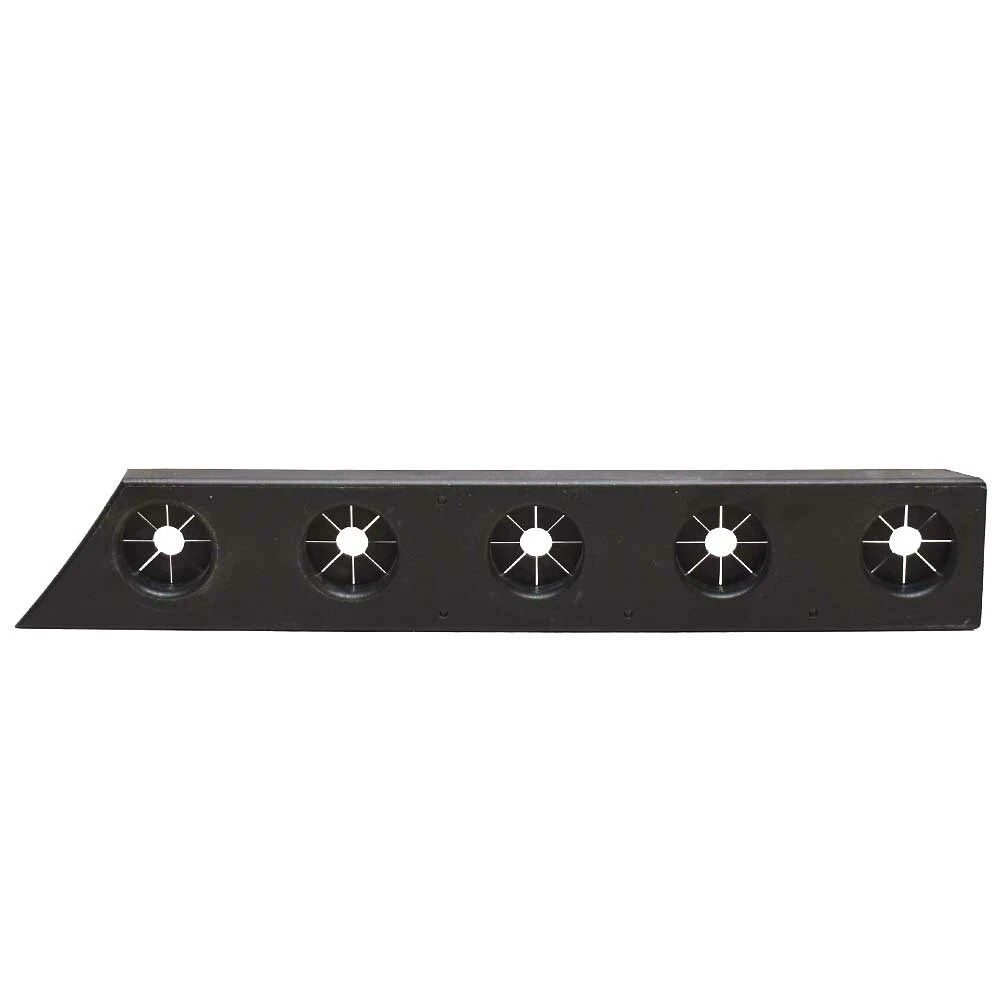 Tracker Boat Rod Holder Panel | W/ Gaskets 18 1/2 X 3 Starboard Black