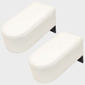 Boat Moveable Armrests White Vinyl Foam Padding