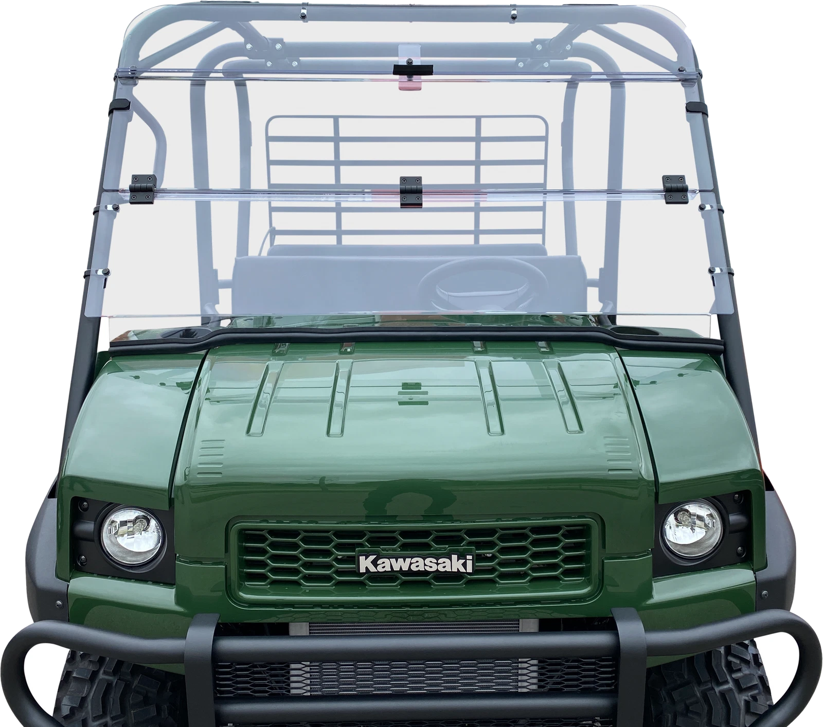Open Trail Folding Windshield For Kawasaki Mule 4000 & 4010 2009-2017
