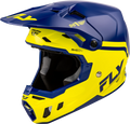Fly Racing Formula Cc Objective Offroad Helmet Navy/yellow 2x-large