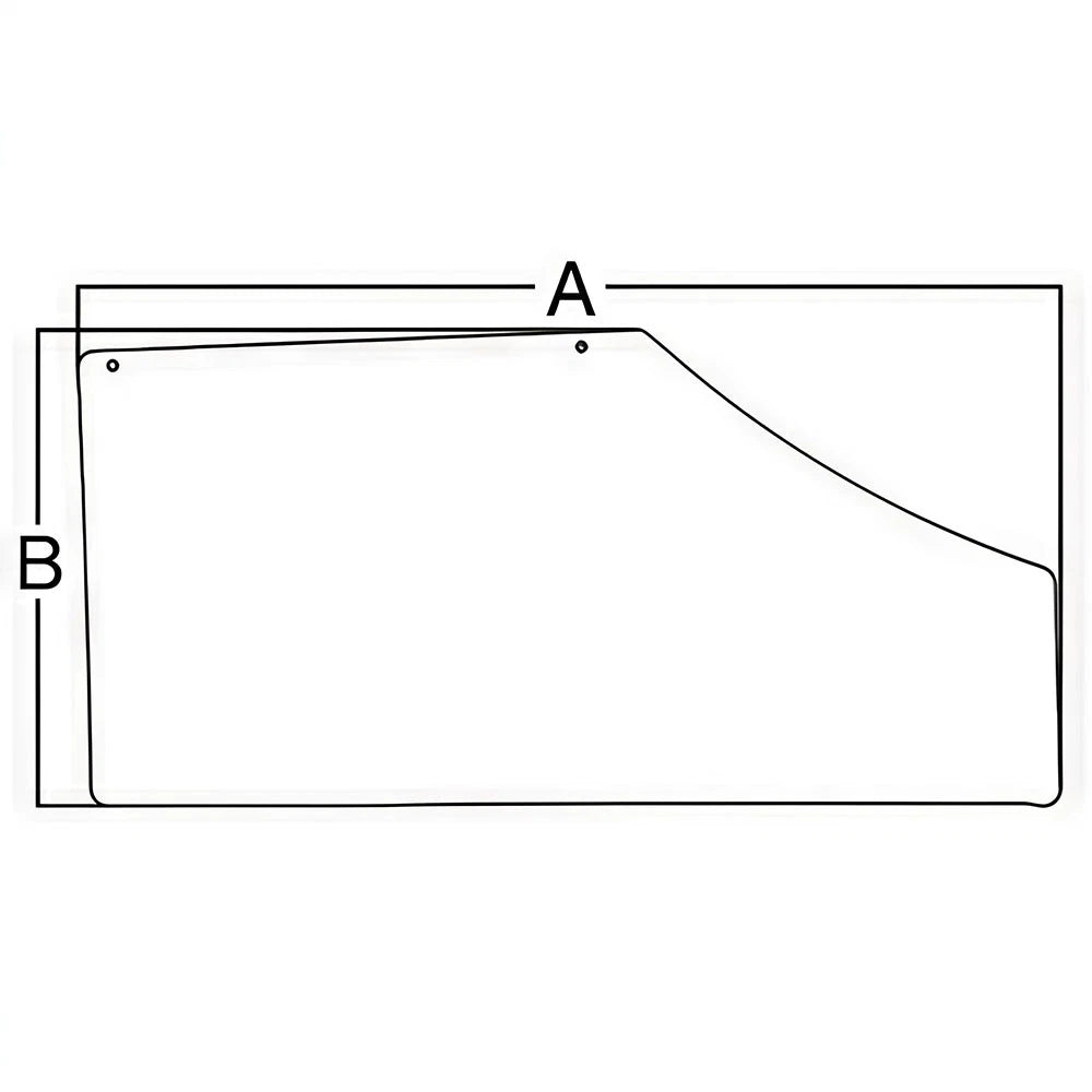 R186465 Fits John Deere Rh Fixed Door Glass 7200 7210 7400 7410 7510