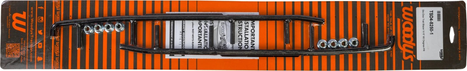 Woodys 6" Carbide Runners S D For Ski-doo Snowmobiles 1999-2000
