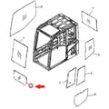 Cab Glass 20y5451812 Fits Komatsu Pc300hd Pc300ll Pc340 Pc350 Pc350ll
