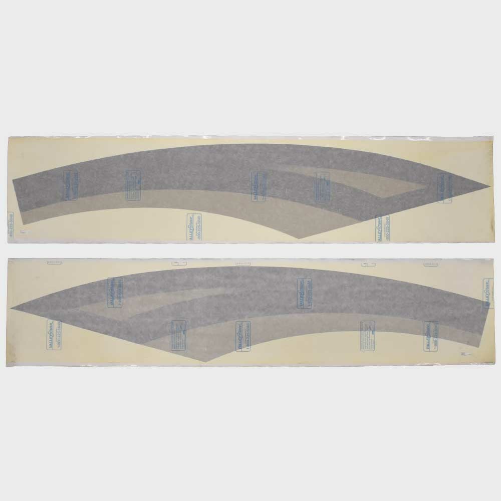 Premier Pontoon Boat Graphic Hull Decal 30002937 | Platinum (Set of 2)