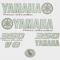 Yamaha Boat Cowling Decals 14.01908 | 350 V8 Seafoam Stickers (Kit)