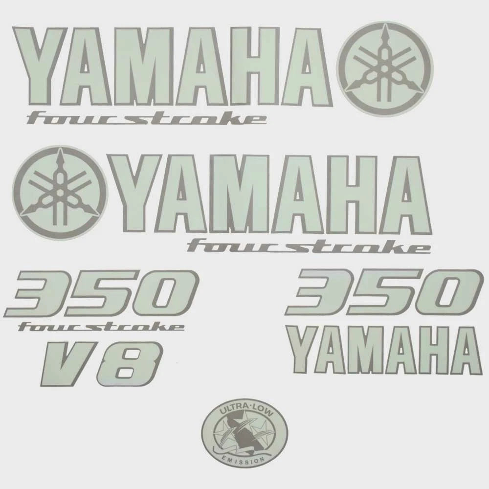 Yamaha Boat Cowling Decals 14.01908 | 350 V8 Seafoam Stickers (Kit)