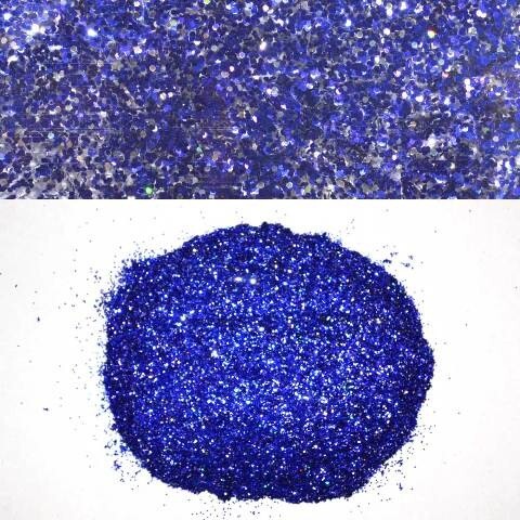 Metal Glitter Flake Silver Blue 8oz