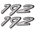 Brand Decal Rinker Boat 192 White Black by Rinker