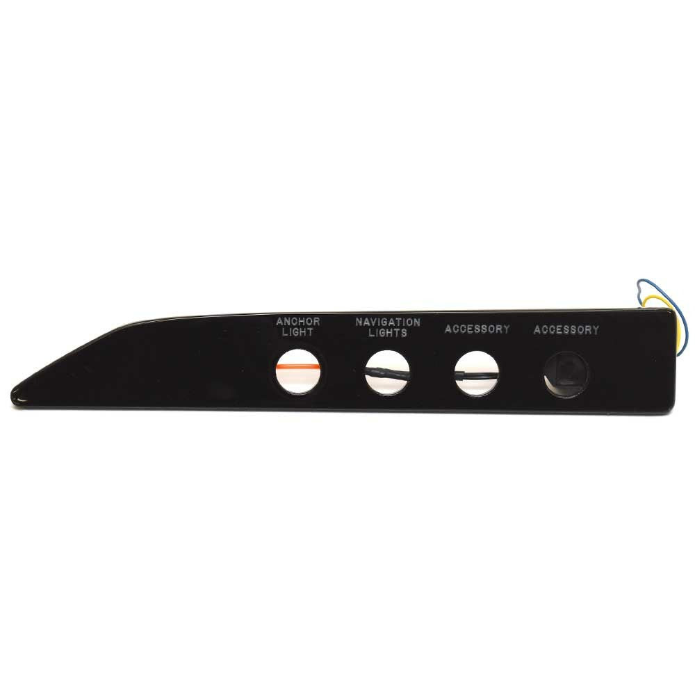 Cobalt Boat Blank Switch Panel Black by Cobalt