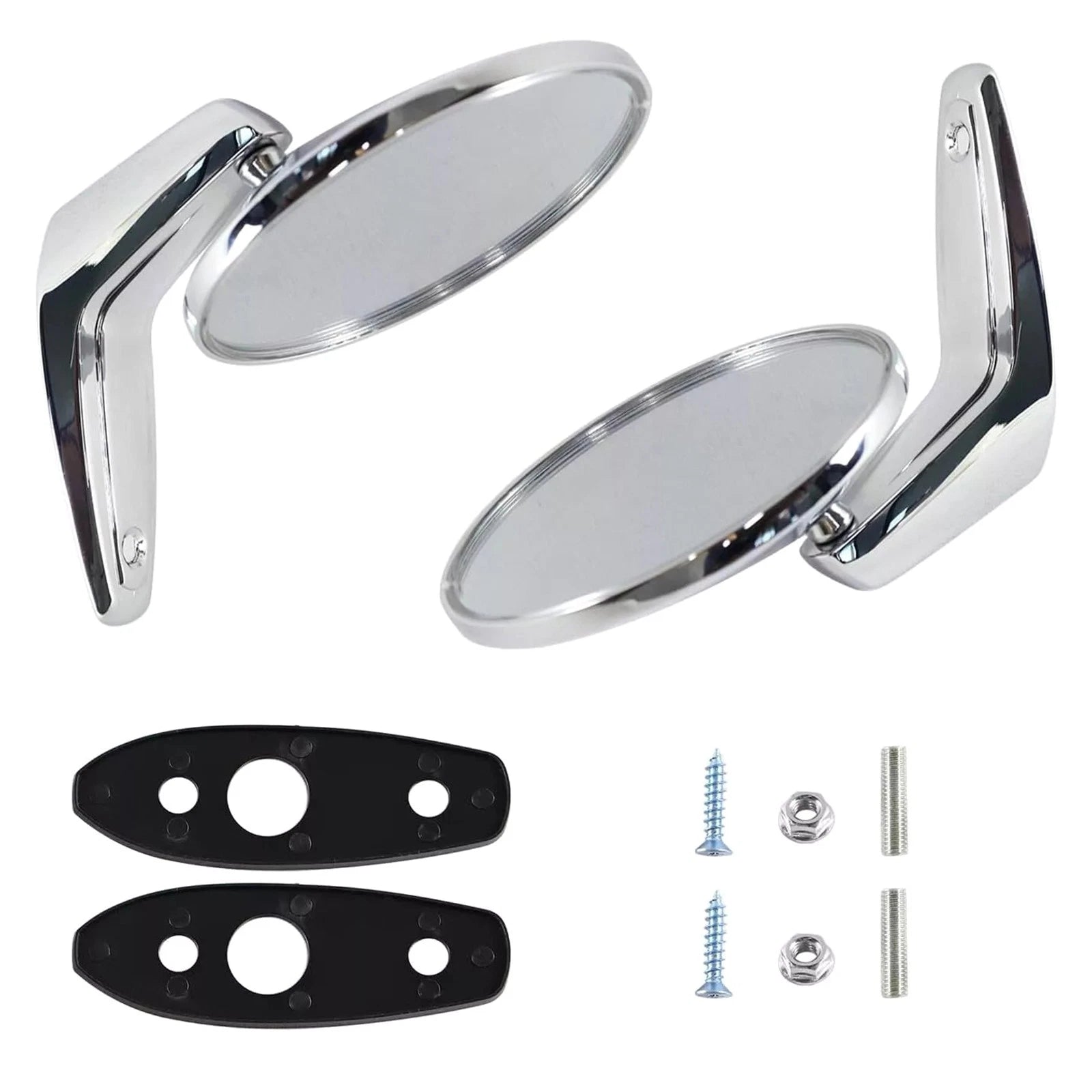 Chrome Outside Door Rearview Mirror Set For Dodge For Plymouth 1966-75