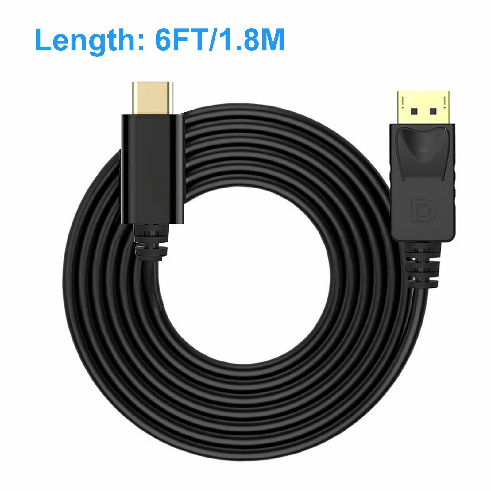 Plug & Play 6ft/1.8m Up To 4k*2k (3840*2160)@60<wbr/>hz Usb-c To