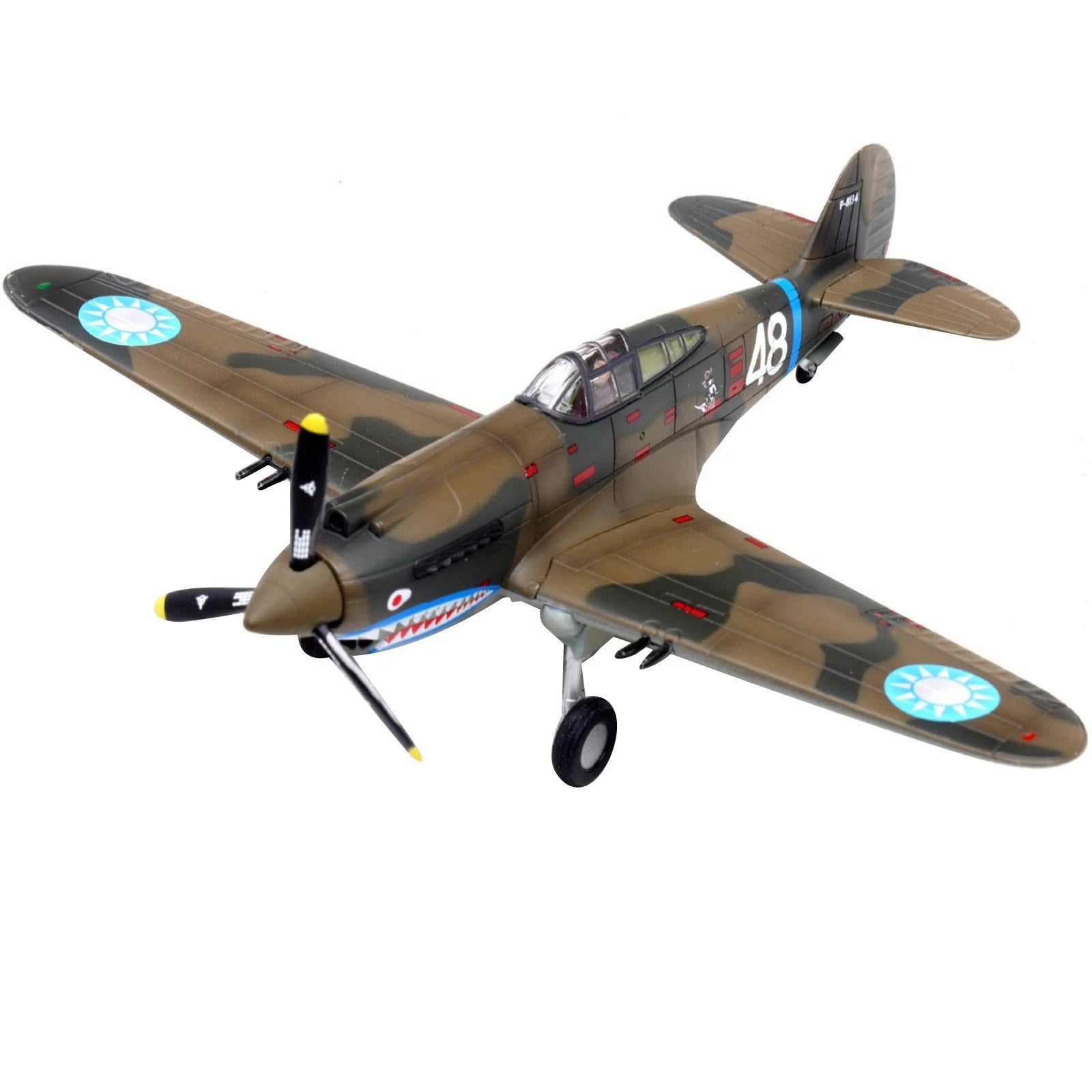 For Curtiss P-40c Warhawk Fighter Desktop Model 1:72 Scale Alloy