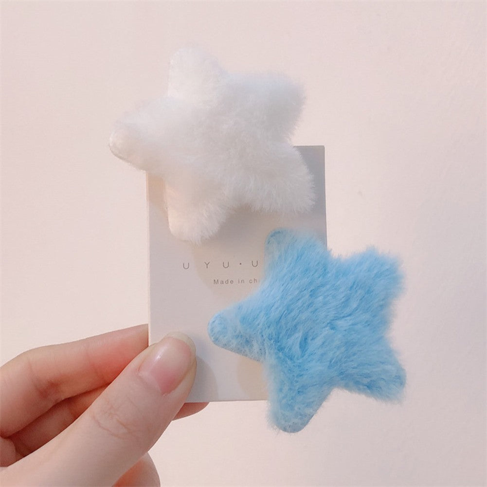 Soft Plush Star Hairpin Ornament