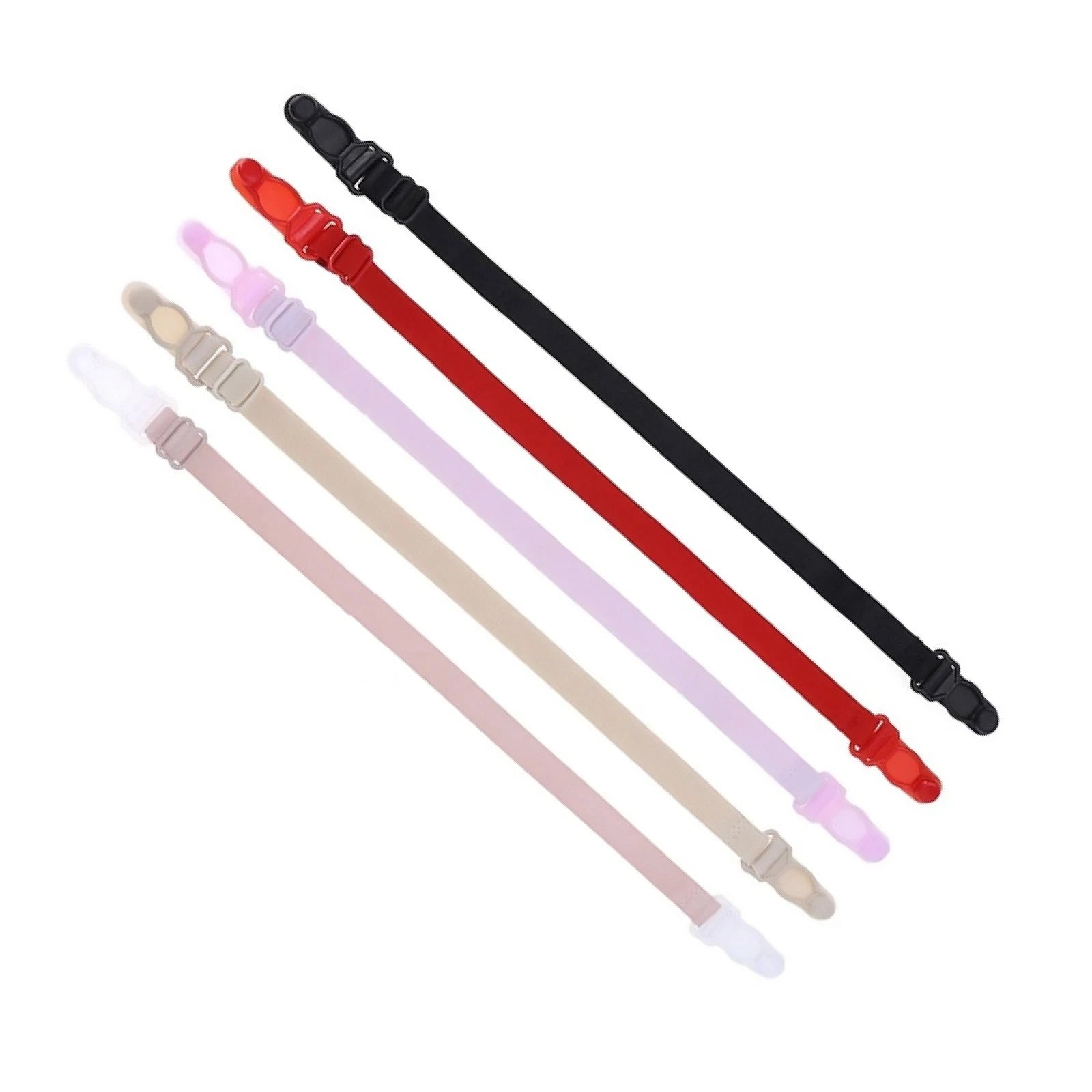 Women Elastic Band Non-slip Adjustable Bra Straps Holder With Clip G