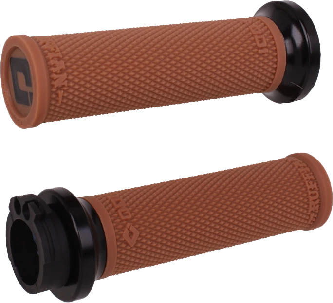 Odi Rufian Grips For V-twin Motorcycles 1 Inch Black & Gum Rubber