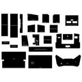 C864 Cab Kit, Black Vinyl Fits International