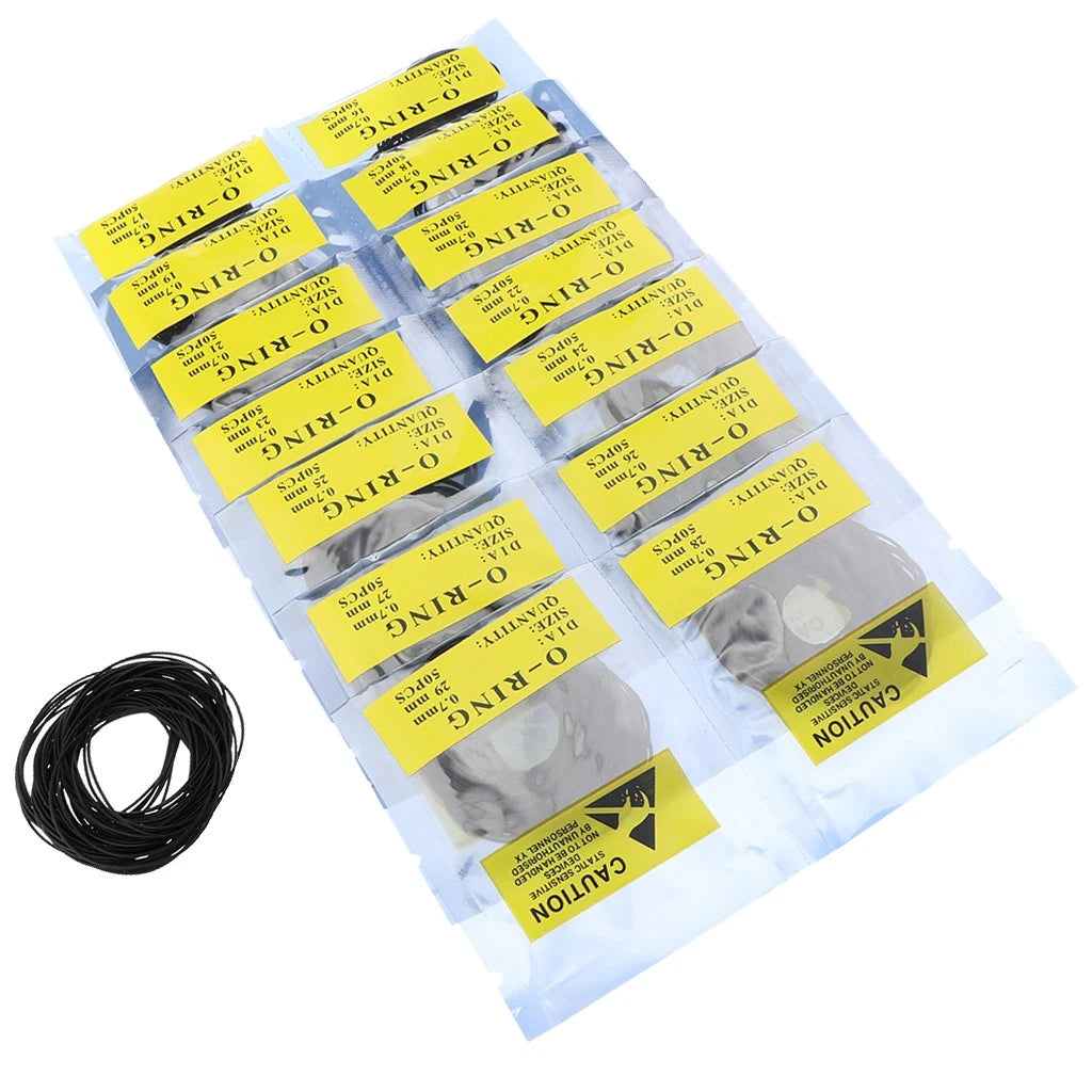 0.5 0.6 0.7mm Assorted Size Silicone Watch Seal O Ring Rubber Gasket