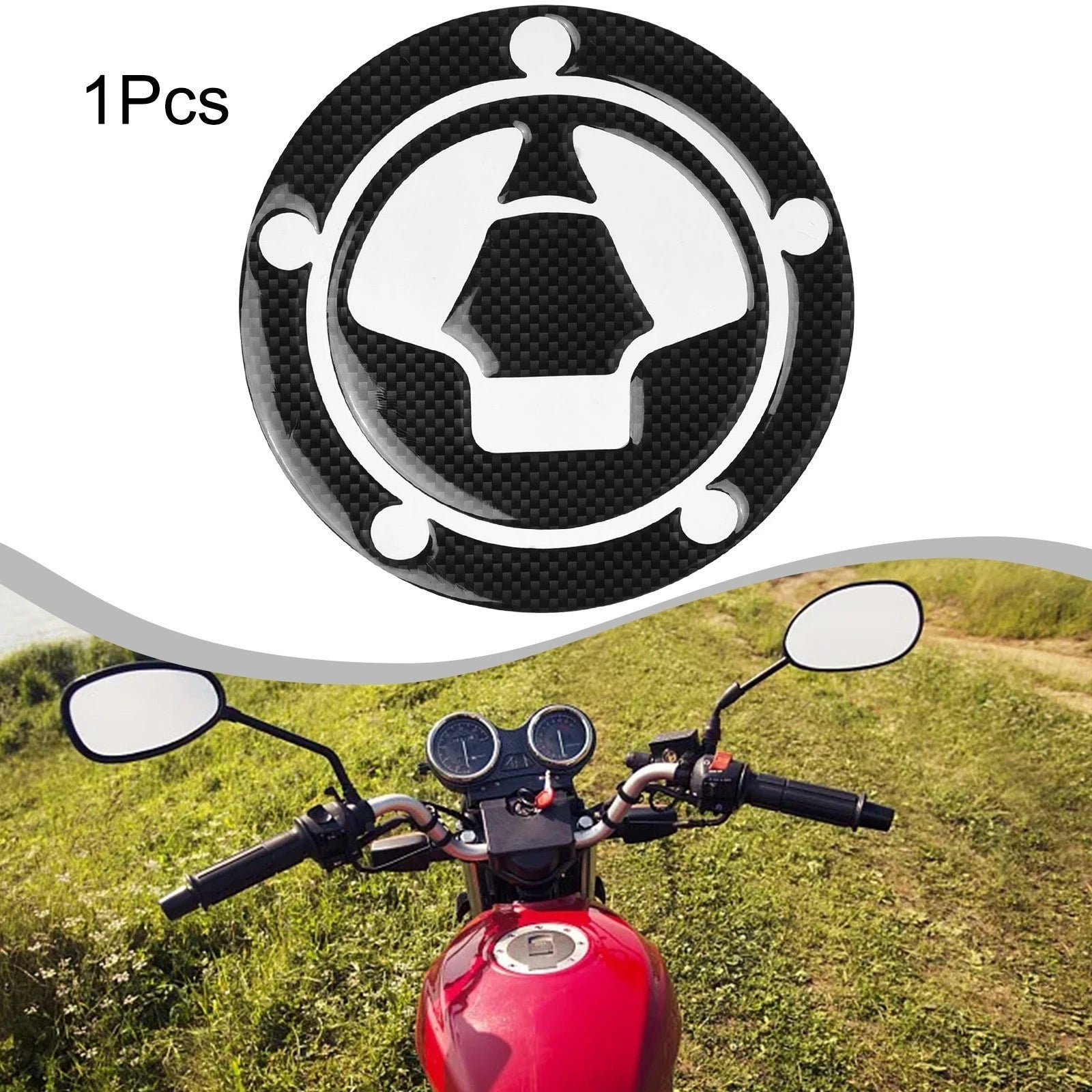 Fuel Was Tank Operculum Cover For Kawasakiz750 Z1000 07-13 Black Motor
