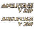 G3 Advantage V210 Boat Emblem Decals Gold / Black Pair by G3